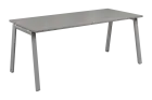 SEK-A - 18 stůl kancelářský, kovová podnož stříbrná, deska 25 mm, široký 1800 mm, šedá